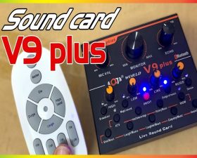 Sound card thu âm V9 Plus 2021 Bluetooth