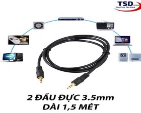 Dây Lấy Nhạc Cho Sound Card-2 đầu đực jack 3.5 chống nhiễu