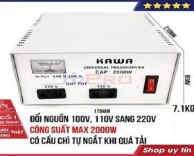 ĐỔI NGUỒN KAWA TỪ 110V RA 220V